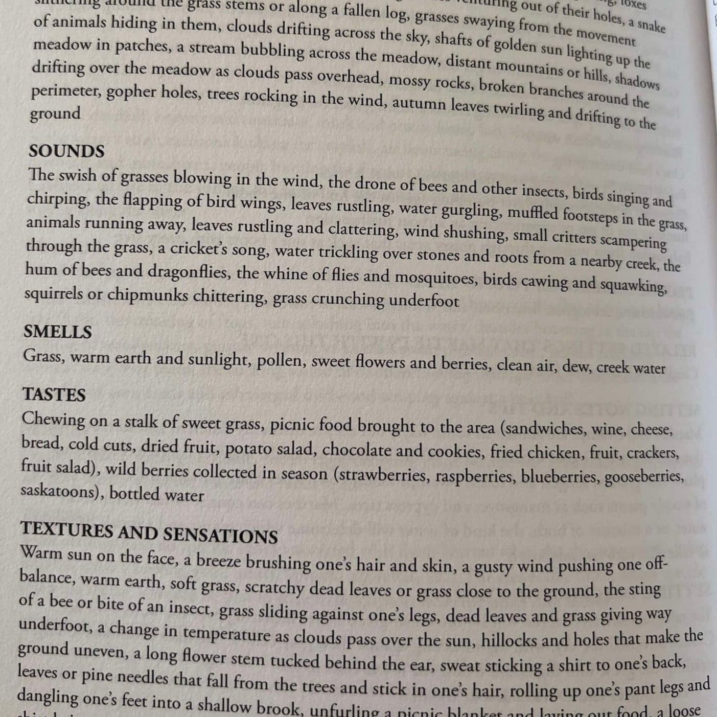 description of meadow (Rural Setting Thesaurus)