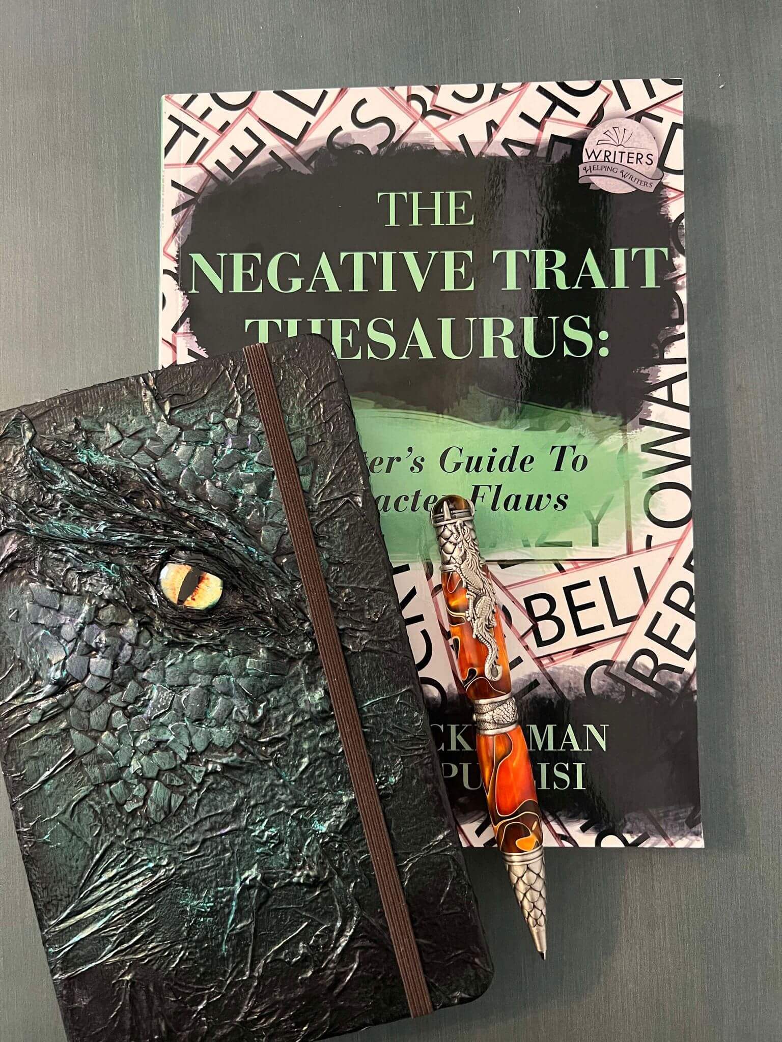 negative trait  thesaurus book cover collage