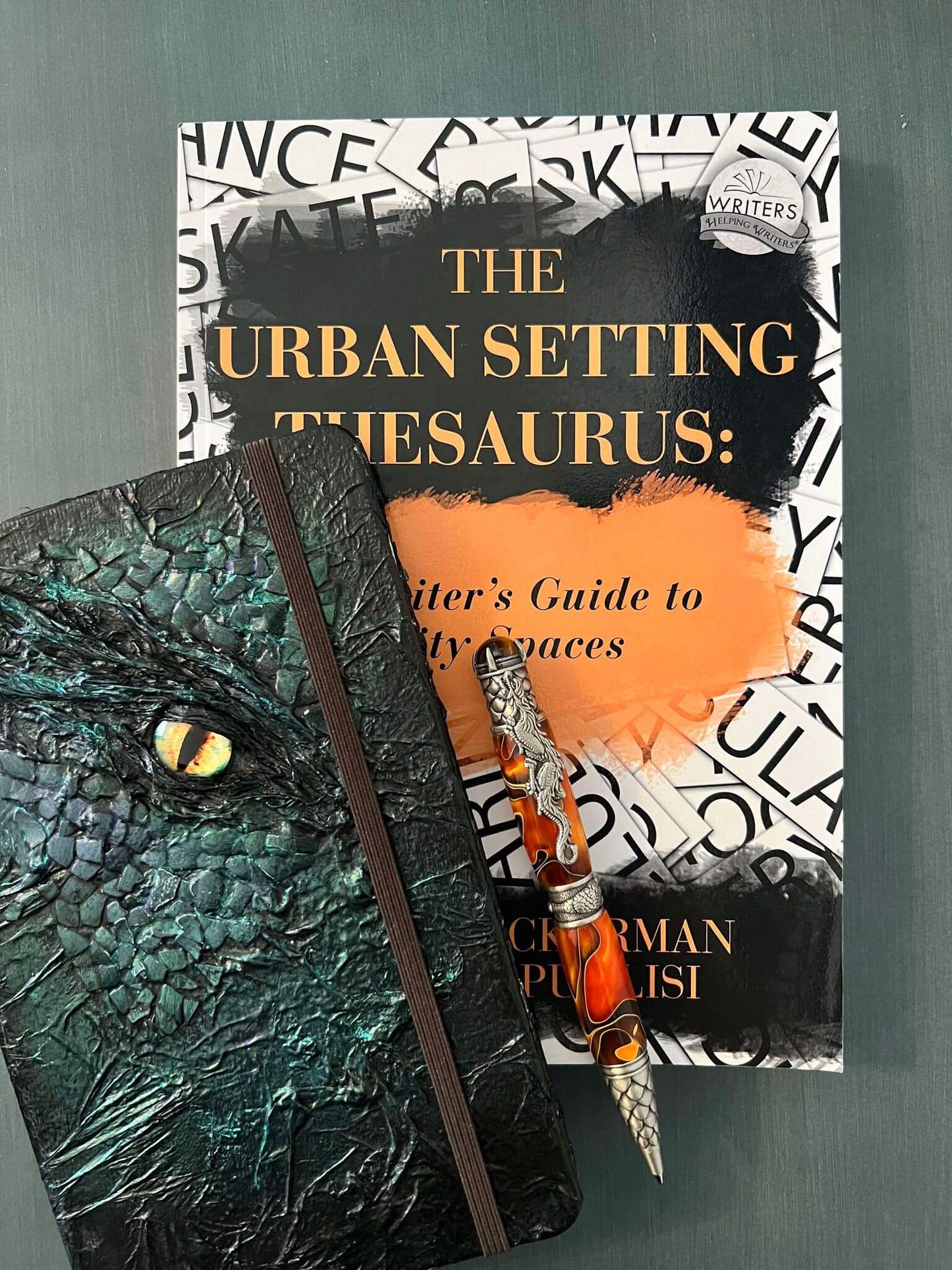 urban setting thesaurus book cover collage
