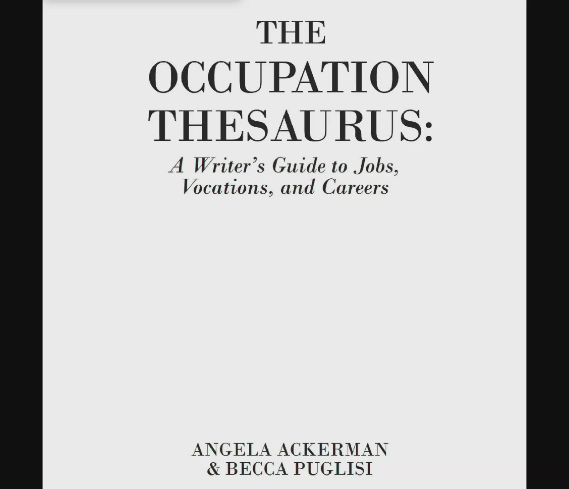 Occupation  thesaurus sample
