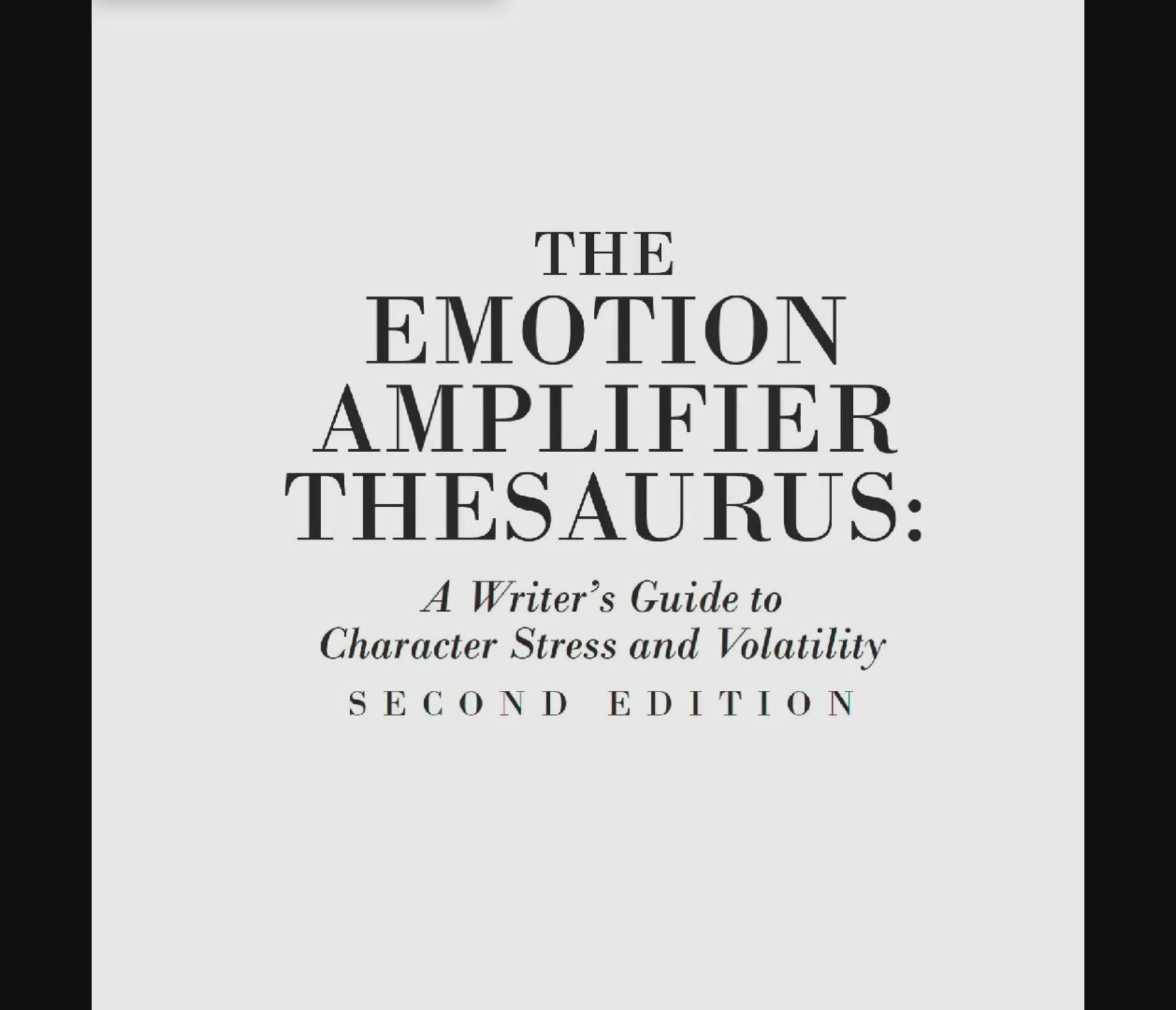 Emotion Amplifiers thesaurus sample